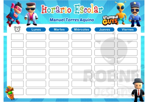Stumble Guys  Horario Escolar